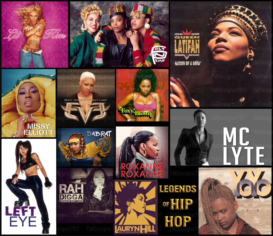 COLLAGE Legends of Hip Hop Women Classic Tumbler Entertainment Tumbler