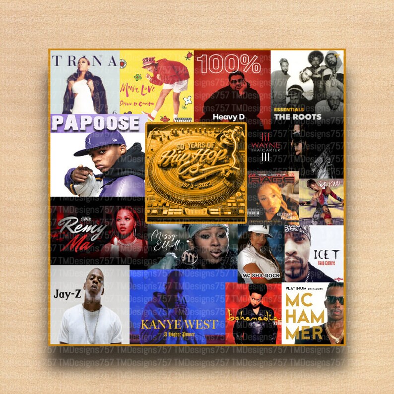 COLLAGE 50 Years of Hip Hop Men Classic Tumbler Entertainment Tumbler