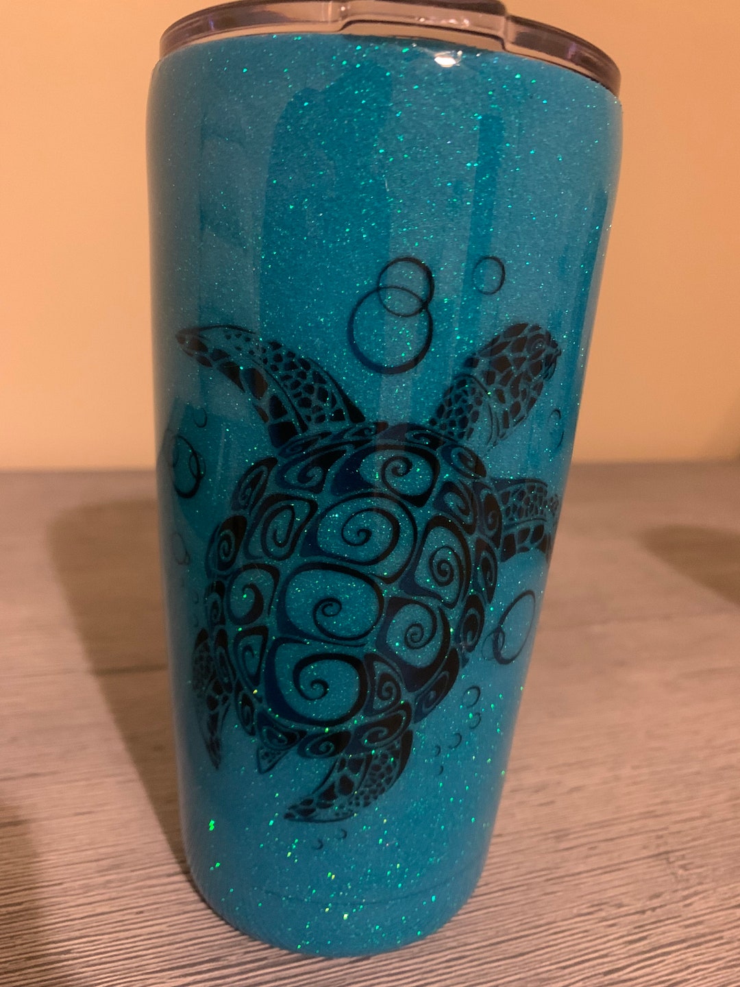 Sea Turtle Epoxy Tumbler Etsy