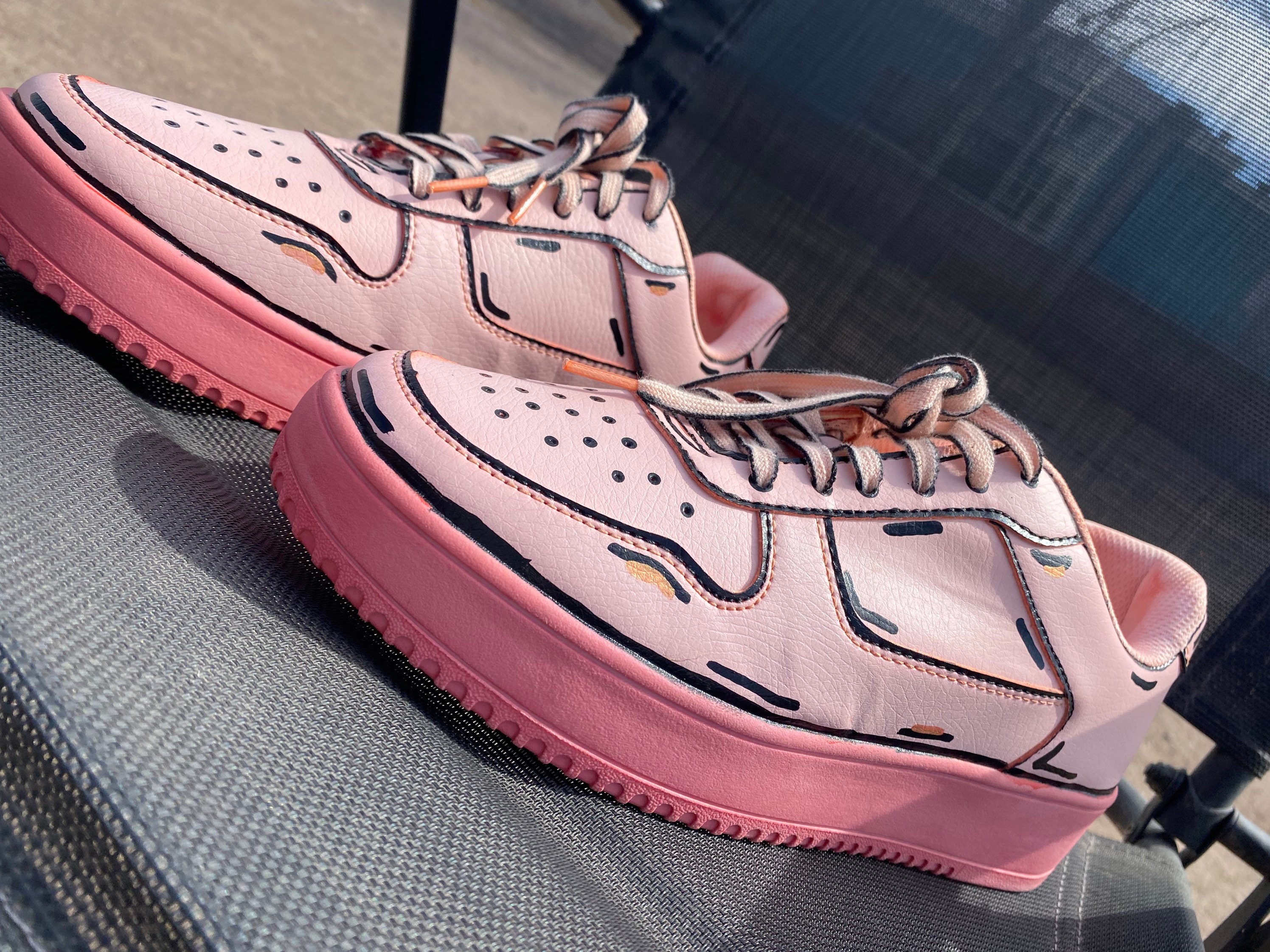 pink dior air force ones