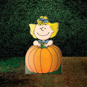Peanuts Yard Decoration / Welcome Great Pumpkin Yard Decoration / Sally Brown Yard Sign / Great Pumpkin Sign / Yard Props