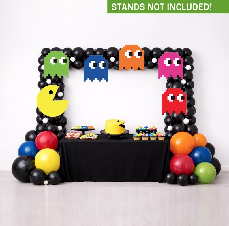 Pacman Birthday Backdrop Cutouts, 4mm Corrugated Plastic, Set of 6 - Etsy