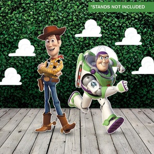 Toy Story Cutouts, Toy Story Party Decor, Yard Signs, Woody and Buzz Lightyear, Kids Birthday Party Prop, Toy Story Yard Decoration