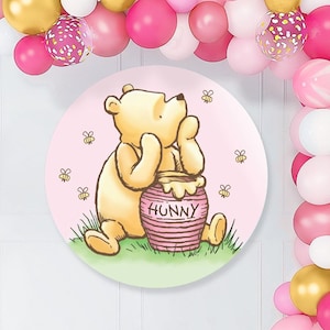 Classic Pooh Cutouts, Baby Shower, Winnie the Pooh Balloon, Pooh Backdrop, Pooh Birthday, Classic Pooh Props, Welcome Baby Girl, It’s a girl