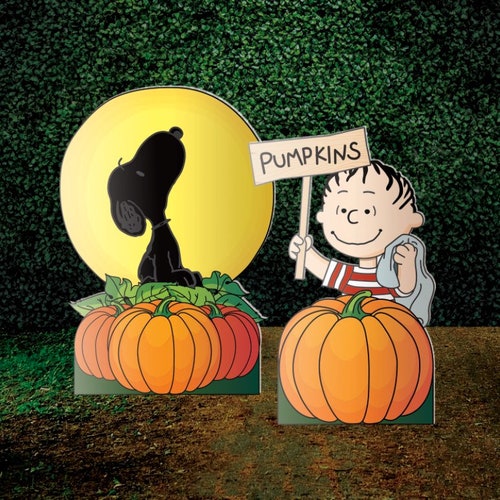 Peanuts Yard Decoration / Great Pumpkin Yard Etsy