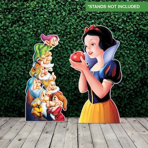 Snow White Cutouts / Snow White Photo Prop / Birthday Decorations / Princess Yard Signs / Snow White Photo Prop / 1st Birthday