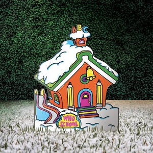 Grinch Whoville House Yard Decoration: 36” x 46” Corrugated Board Prop