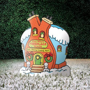 Grinch Yard Sign, Whoville House Yard Decoration, Whoville Town Shops