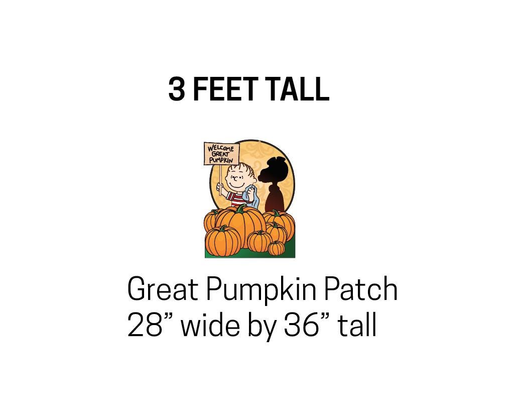 Great Pumpkin Patch Yard Art, Linus & Snoopy Halloween Lawn Sign - Etsy