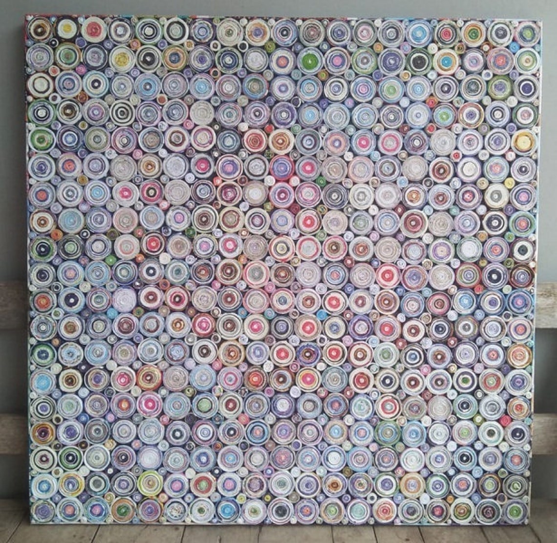 Coil Paper Mache Wall Art 40X40 Etsy