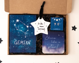 Zodiac star sign Birthday Gift set / Zodiac star sign Birthday Gift Box / Zodiac star sign Birthday Treat Box / Personalised