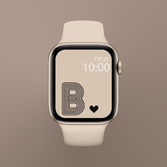 Buy Initial Apple Watch Wallpaper Letter Apple Watch Wallpaper Online in  India  Etsy