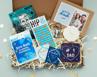 Personalised Gift For Dad - Custom Photo Keyring In Leather Case, Father's Day Keepsake, Gift For New Dad, Leather Photo Keychain - UK - Foto 2