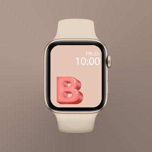 Initial Apple Watch Wallpaper, Letter Apple Watch Wallpaper, Apple Watch 3D Background, Apple Watch Faces Line Art, 3d letter