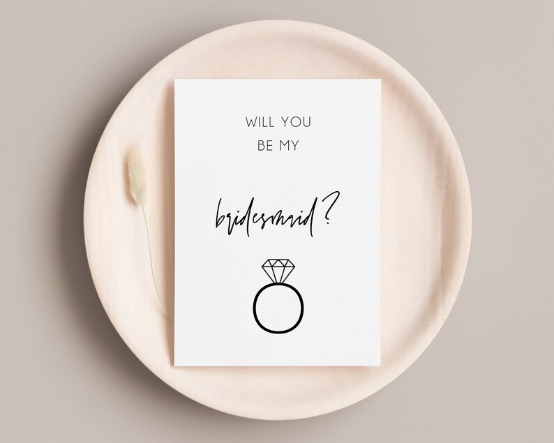 Bridesmaid Proposal, Will You Be My Bridesmaid, Maid of Honor Card, Maid of Honor Proposal, Bridal Squad, Wedding Gift image 7