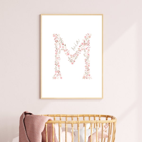 Monogram Wall Art Etsy