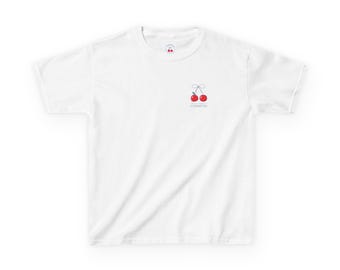 Cherry Design Cotton Teens T-shirt – Cute Kids Top