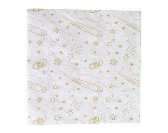 Galaxy Party Napkins: Outer Space Design inpsired by Star Wars (Set of 16)