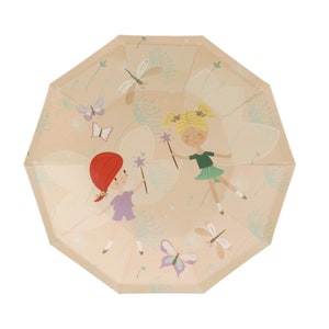 Fairy Party Plates (Pack of 8)| Fairy Birthday Party | Fairy Princess Party | Fairy Garden Paper Plates | Butterfly Paper Plates