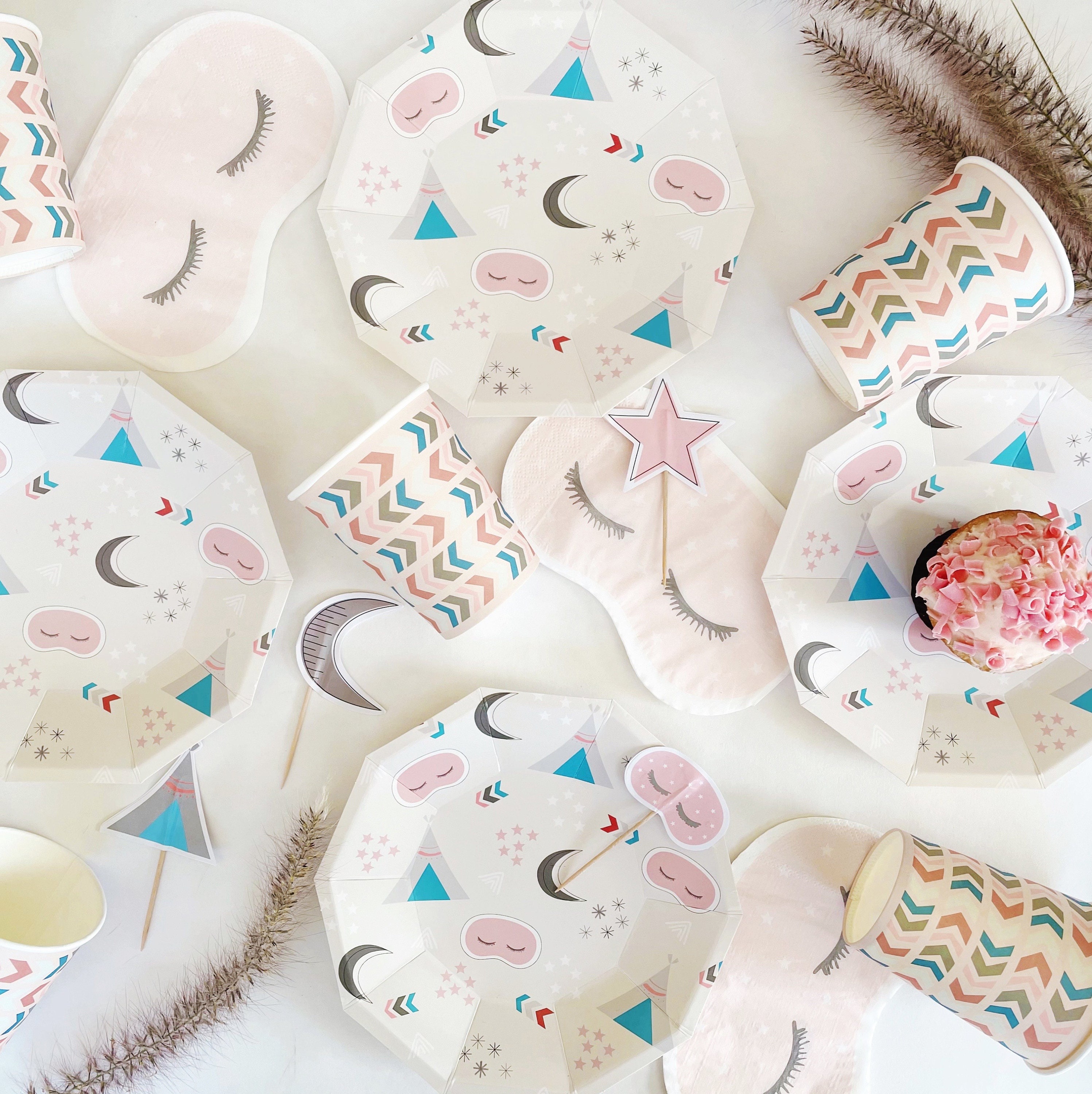 Sleepover Party Bags set of 8 Sleepover Favor Bags Etsy