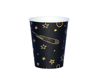 Galaxias Paper Cups (Set of 8) | Galaxy Party Cups | Galaxy Paper Cups | Outer Space Cups | Outer Space Supplies |Outer Space Party Decor