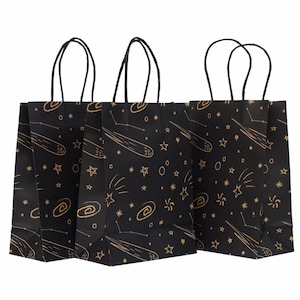 Galaxias Party Bags (Set of 8) | Galaxy Favor Bags | Galaxy Treat Bags | Galaxy Favor Bags | Outer Space Favor Bags | Outer Space Party Bags