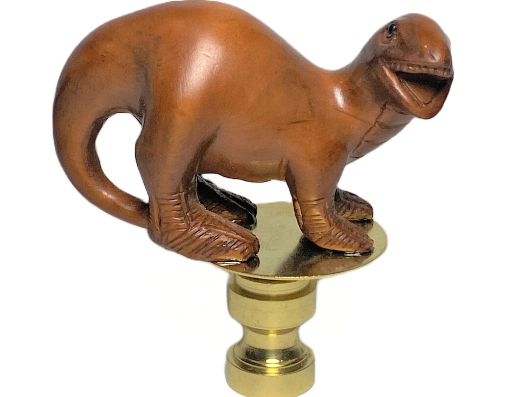 Lamp Finial DINOSAUR Netsuke Lamp Finial Etsy