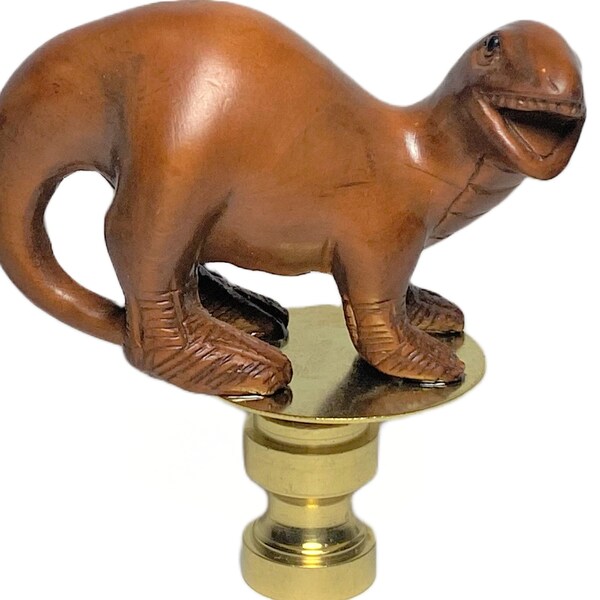 Handmade Wooden Lamp - Dinosaur