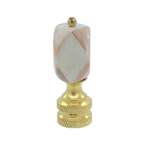 MINERAL Mother of Pearl MOP Lamp Shade Finial