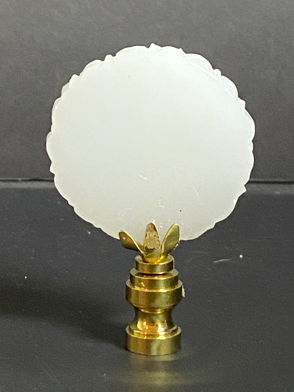 Lamp Finial White Jade Asian Hand Carved Lamp Finial Etsy