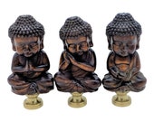 Rulai Monk Thai Buddhas Netsuke Lamp Finials