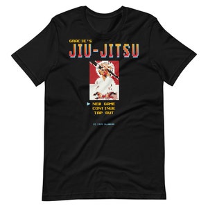 Gracie Jiu-Jitsu Retro Game Shirt | BJJ | Brazilian | MMA | Grappling | Video Game
