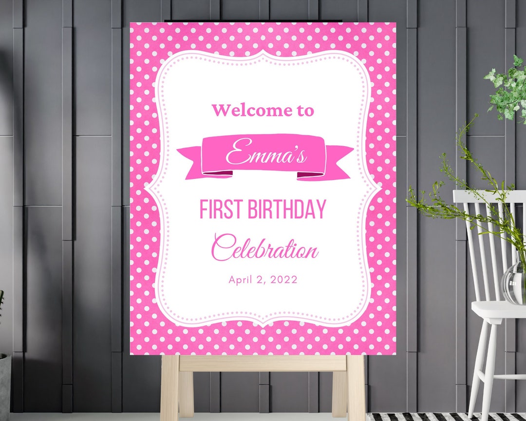 Printable Birthday Welcome Sign Personalized Welcome Sign - Etsy Ireland