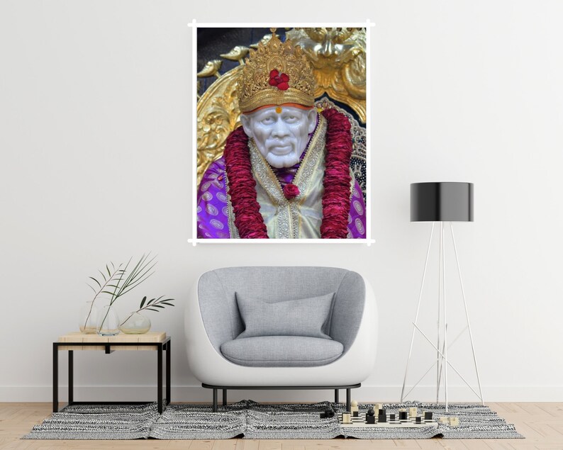 Printable Shirdi Sai Wall Art, Sai Baba Photo, Shirdi Sai Print, Sai ...