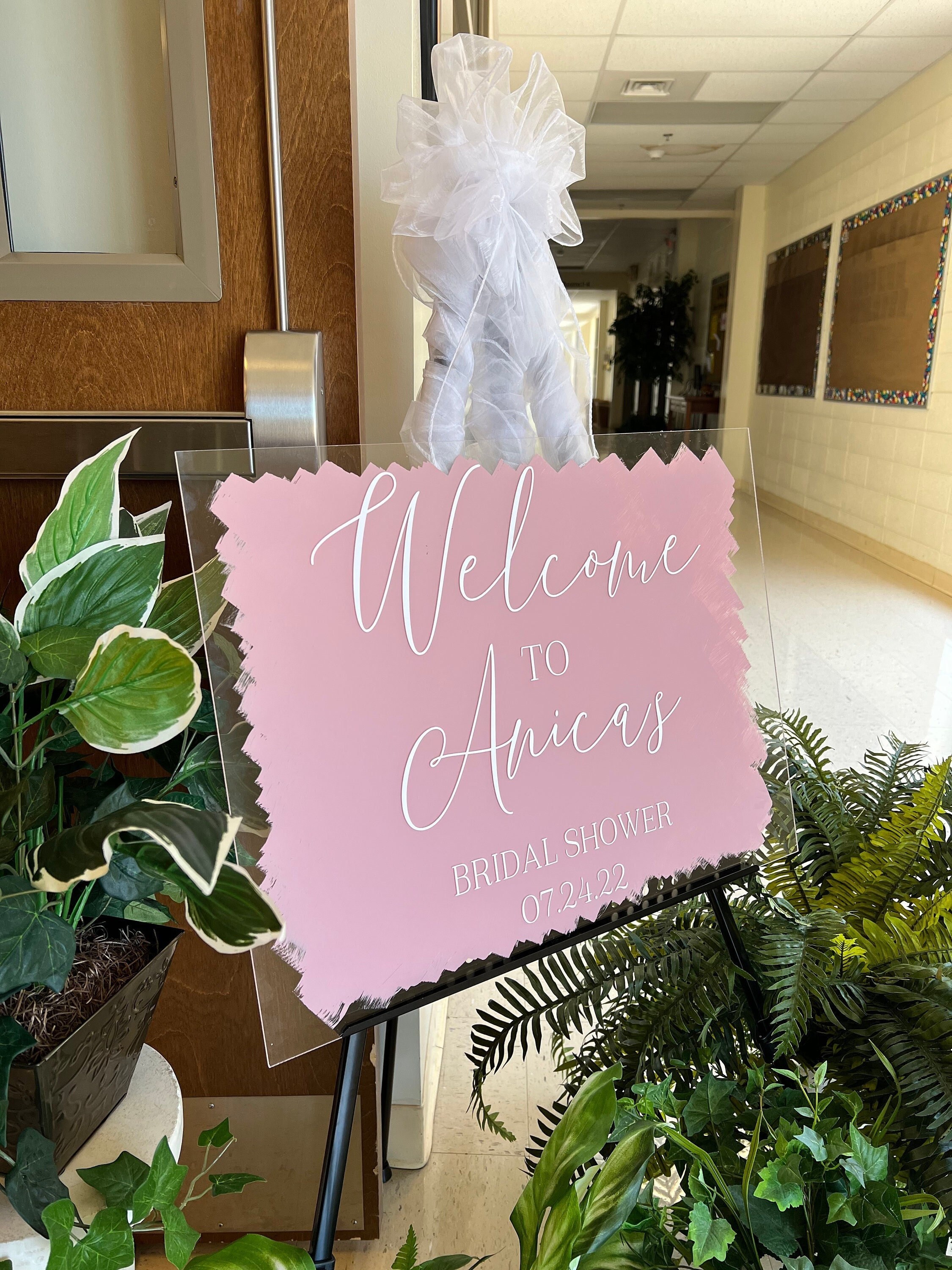 Bridal Shower Acrylic Sign Acrylic Wedding Shower Etsy