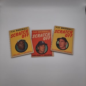 1970 Topps Baseball Scratch Off Cards (graffiate)
