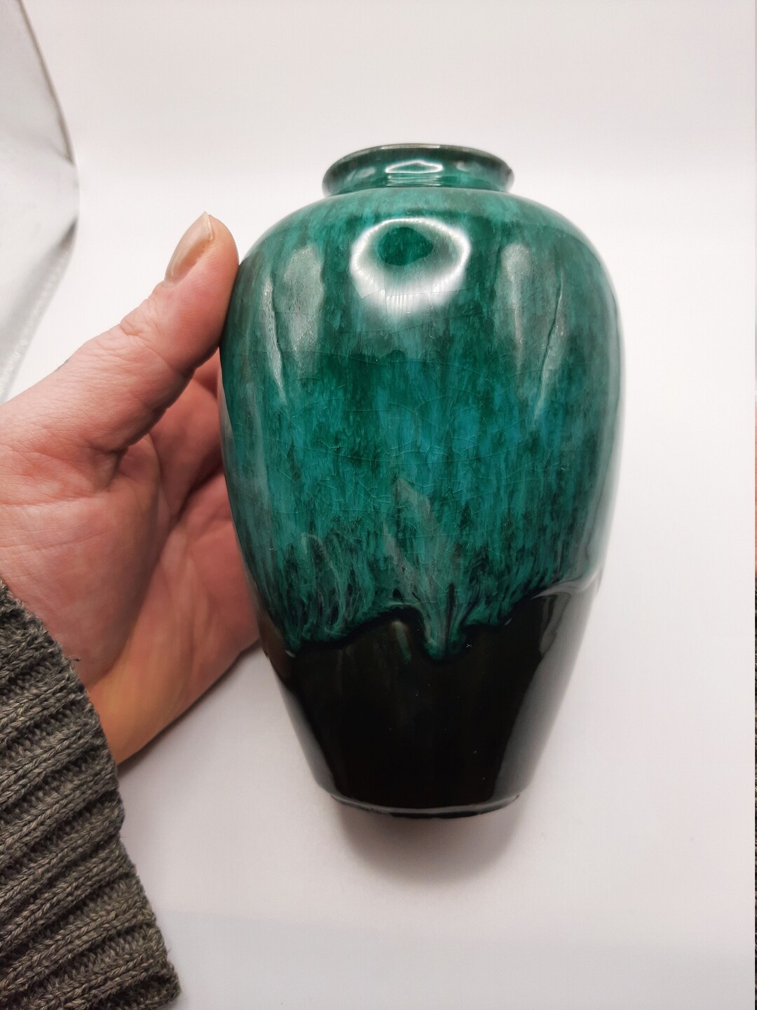 Vintage Blue Mountain Pottery Vase Etsy