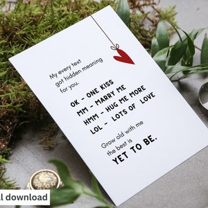 Valentines Day Card I Love You so much, Valentines day card for him,Husband,  Romantic Anniversary Card