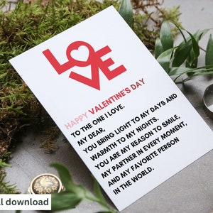 Valentines Day Card I Love You so much, Valentines day card for him,Husband,  Valentines day card for her, Wife