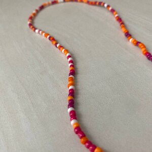 handmade &quot;sunset&quot; beaded necklace