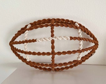 Macrame football ball