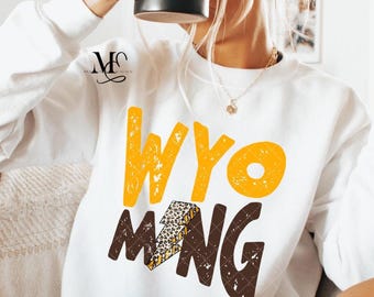 Wyoming Cowboys Sweatshirt, Trendy Wyoming Sweatshirt, Wyoming Clothing, Wyoming Cowboys, Cute Sweatshirt, University Of Wyoming