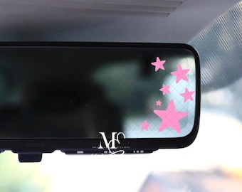 Stars Vinyl Car Decal, Vinyl Sticker For Window, Trending Vinyl Decal, Hidden Car Decal, Cute Car Accessories, Car Mirror Decal