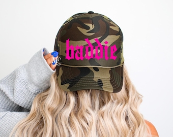Baddie Trucker Hat, Funny Trucker Hats, Foam Trucker Hat, Trending Trucker Hat For Women, Cowgirl Style Trucker Hat,  Summer Beach Hat