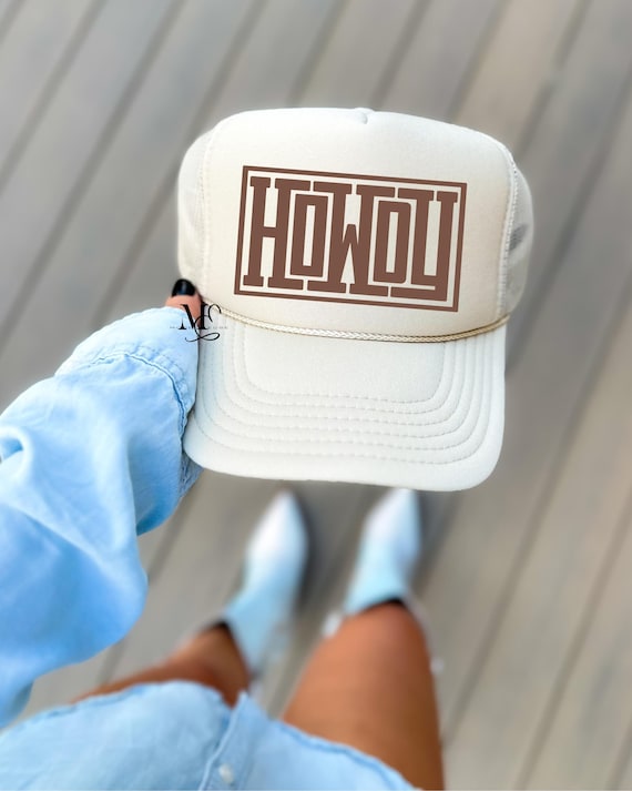 Howdy Trucker Hat, Western Foam Trucker Hat, Trending Trucker Hat For Women, Cowgirl Style Trucker Hat, Cute Hat Trucker Style, Concert Hat