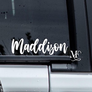 Name Decal Custom, Personalized Decal Name For Window, Cute Car Accessories, Custom Name Decal Sticker, Trending Vinyl Car Decals