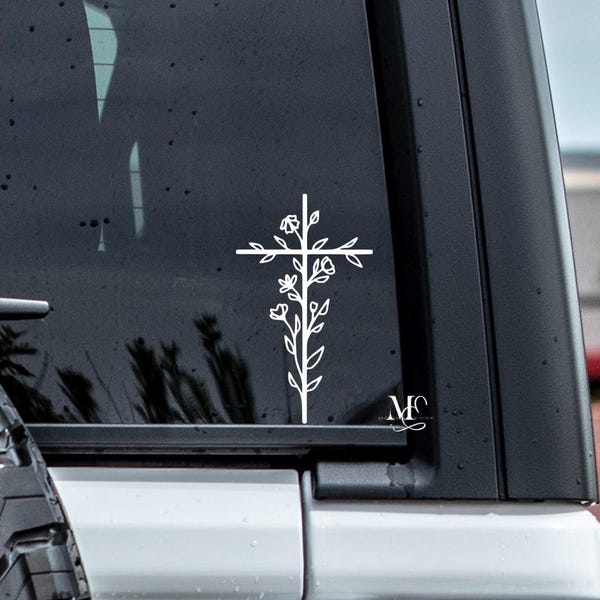 Cross Car Sticker Cross Stickers - Etsy
