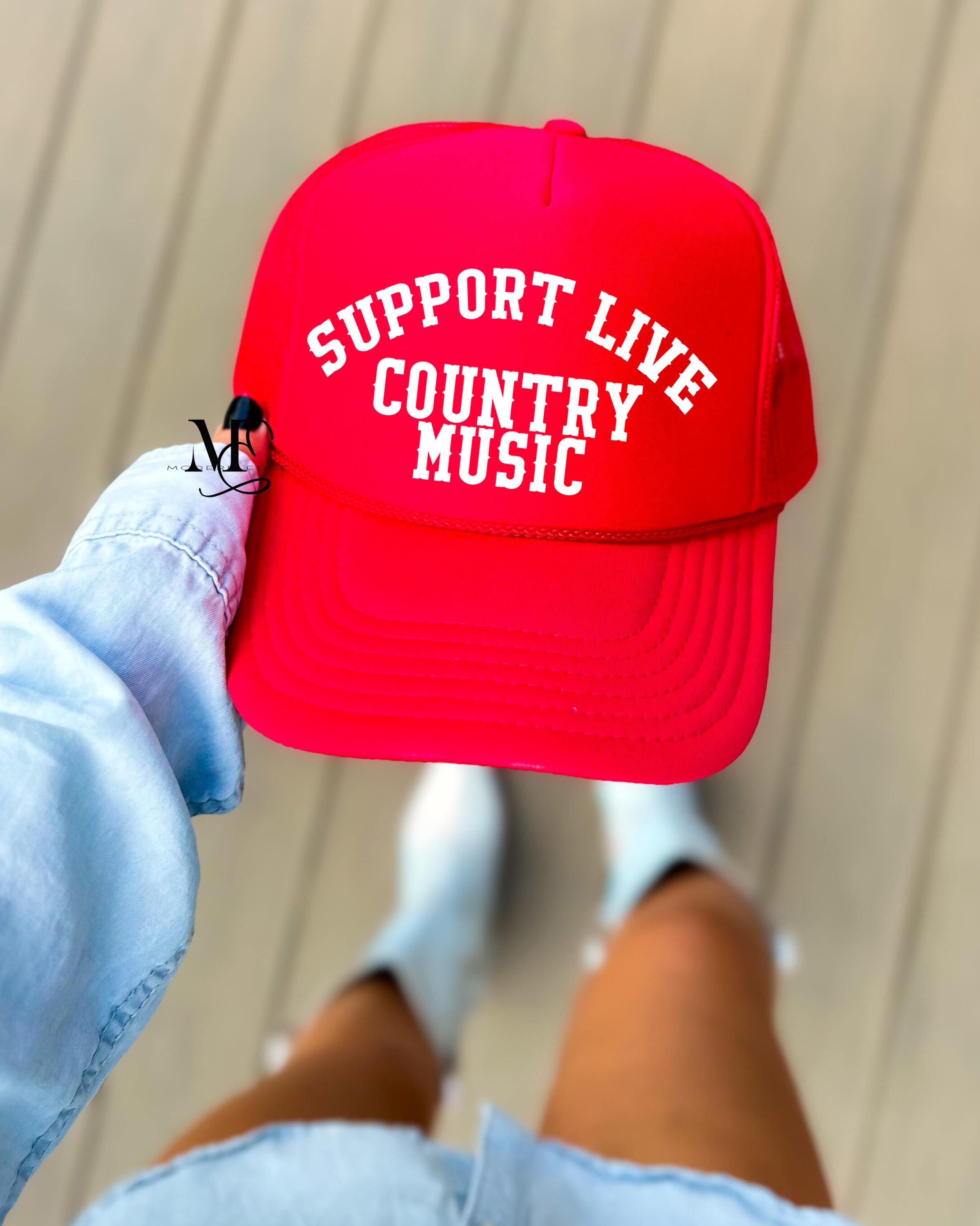 Support Live Country Music Trucker Hat the  main image 3