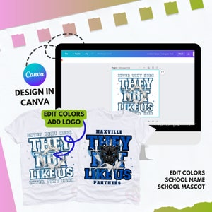 Marco de Canva "No les gustamos", camiseta de Canva, plantilla editable, mascota, Canva, sublimación, Canva "No les gustamos".