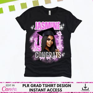 Bearbeitbares Abschluss-T-Shirt, Abschluss-T-Shirt Design, Canva-Vorlage, Canva-Abschluss-T-Shirt, Sublimation, dtf, Abschluss-Shirt